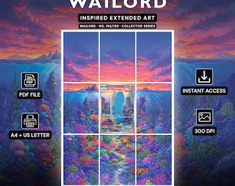 Wailord 162/159 Extended Binder Art Display (Digital Download)