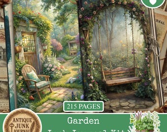 Diario del giardino, diario del giardino scaricabile, materiali per diario del giardino, kit per diario del giardino, materiale stampabile per giardinieri, carte da giardino