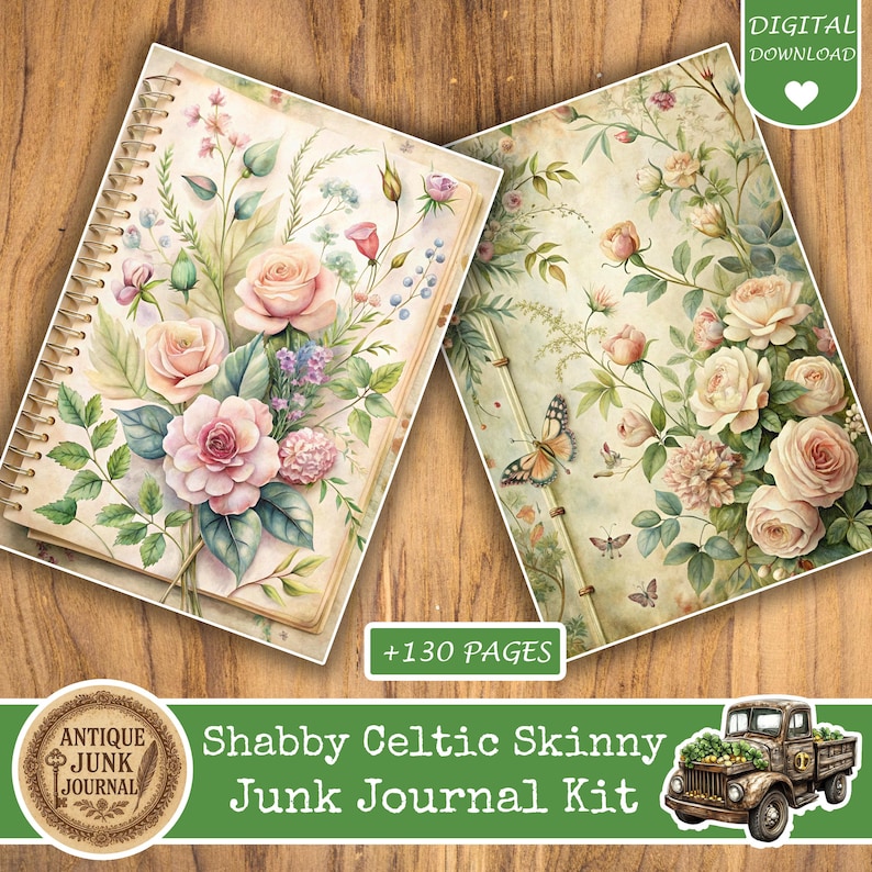 Shabby Chic Junk Journal Kits, Shabby Chic Junk Journal Papers, Shabby ...