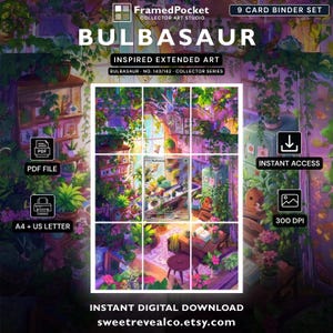 Bulbasaur 143/142 Illustrations pour classeur étendu (Téléchargement numérique)