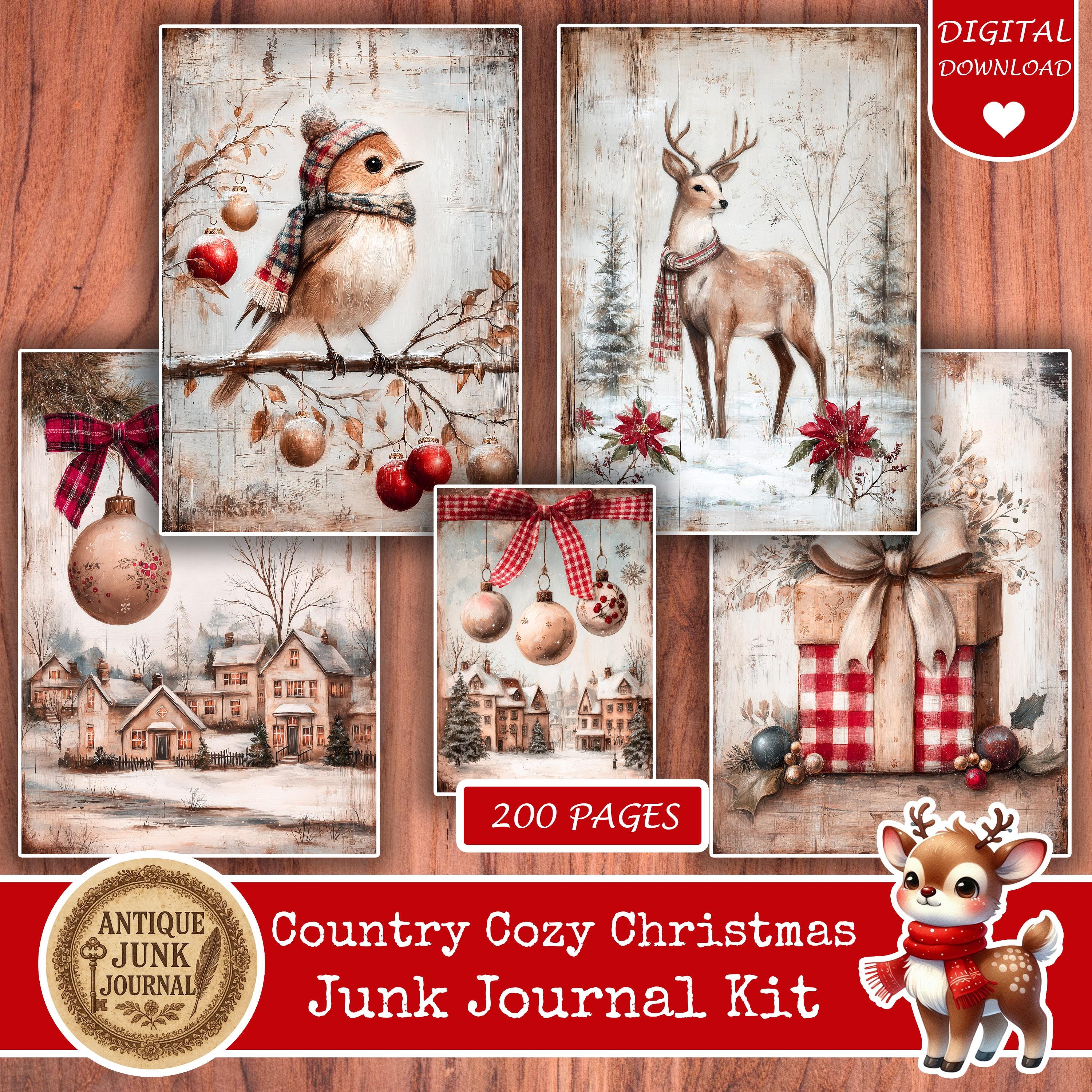 Christmas Junk Journal Printable, Christmas Junk Journal Kit, Christmas ...