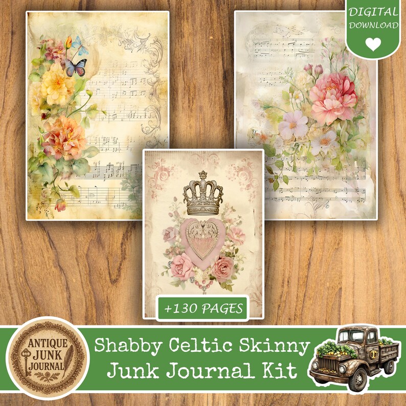Shabby Chic Junk Journal Digitals, Shabby Chic Junk Journal Kits ...