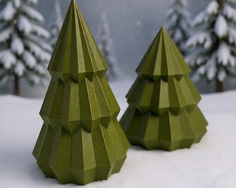 Christmas tree STL file | Minimalist 3D printed tree | Modern winter decoration STL | Scandinavian decor download | 2 sizes