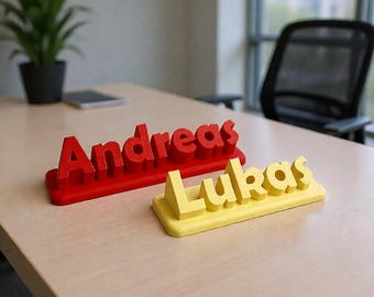 Personalized Table Nameplate | 3D Printed Nameplate with Custom Text | Table Decoration for Weddings and Offices | Name Signs