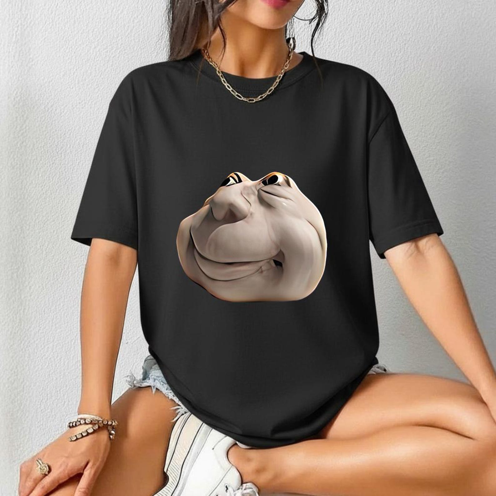 Funny Meme Face PNG | Distorted 3D Character Design | Trendy Humor ...