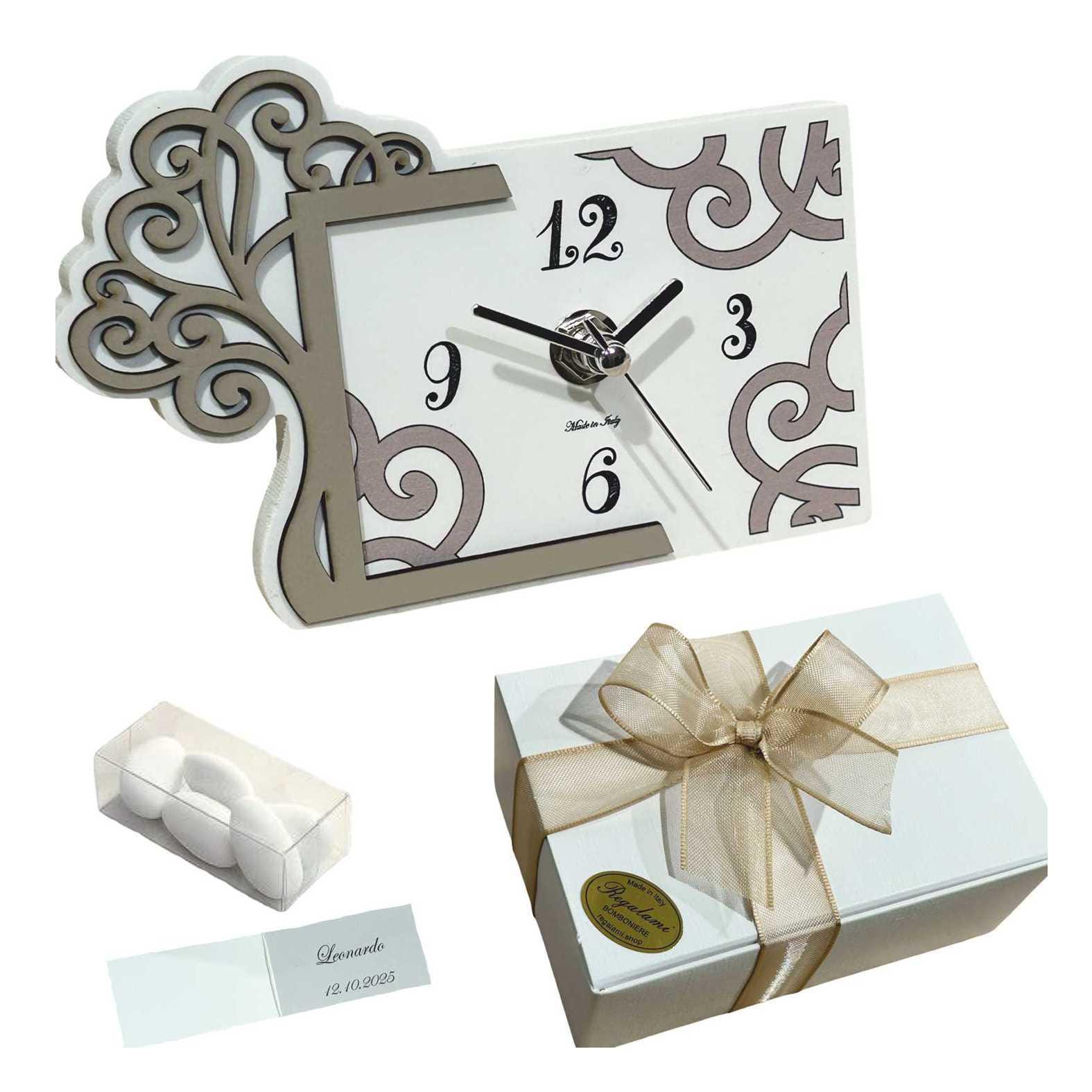 Bomboniere albero della vita orologio adatto per matrimonio, cresima