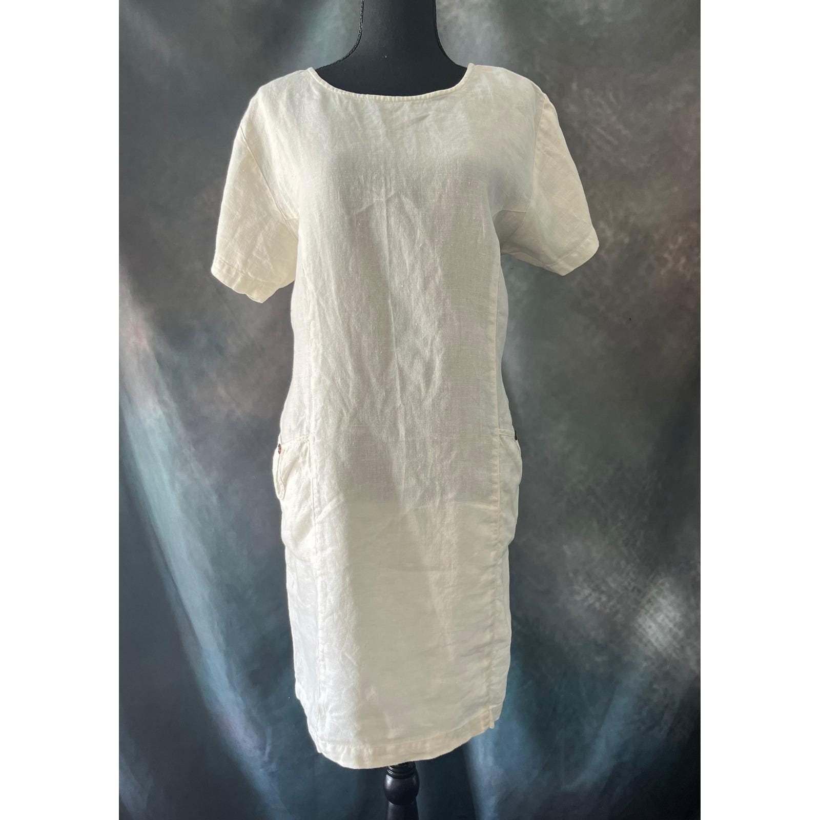 linen mini summer dress Cooper Linen Sleeveless Mini Dress in Summer White main image 0