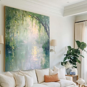 Original handgemaltes Ölgemälde, abstrakte Landschaft, moderne Kunst