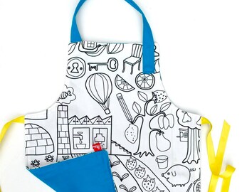 Children's Apron for Cooking, Crafting and Art!