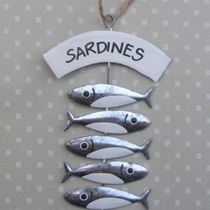 Hanging Sardines Decoration  Row Of Sardines  Sprats Sardine Shoal  Fish Decoration Hanging Decoration Fish