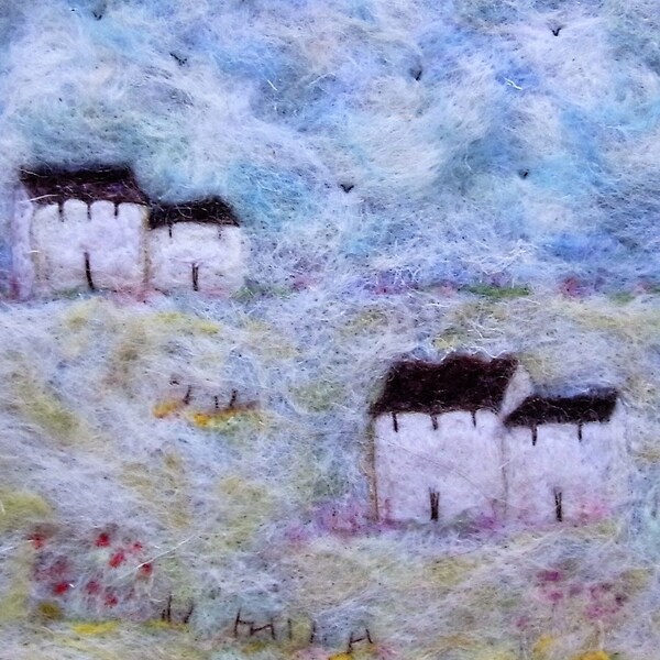 Needle Felt, Wall Art,  Felt Picture,  Needle Felting,  Textile Wall Art,  Floral Picture,  Home Deco,r  Gifts,  Felt Art , Felt , Textiles