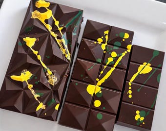 Vegan Dubai Dark Chocolate Bar | Small or Large  | Dairy-Free Gift Treat