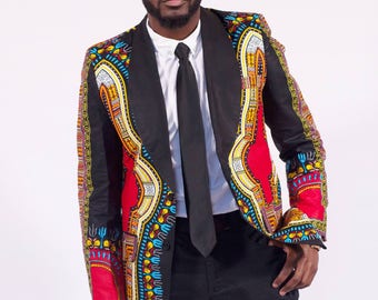 Afrikanische Männer Dashiki, afrikanischer Ankara Blazer, Herren Blazer / Jacke, afrikanischer Herrenanzug / Blazer, afrikanische Mode, Herrenjacke, SALE !!!