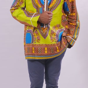African clothing, Green Dashiki, African dashiki shirts, men Dashiki, African Clothing, Men&#39;s Tailored dashiki, African fashion,