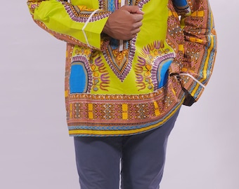 Abbigliamento africano, Dashiki verde, camicie di dashiki African, uomini Dashiki, abbigliamento africano, gli uomini di su misura dashiki, moda africana,