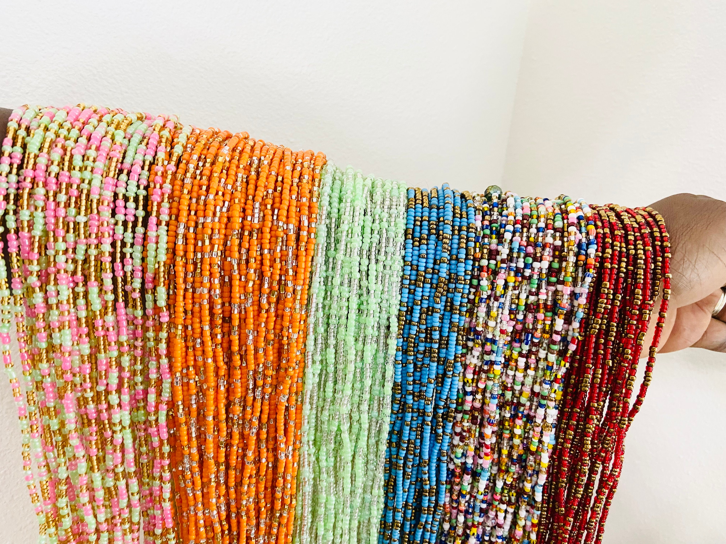 Crystal Waist Bead, Evil Eye Waist Beads, African Waist Beads