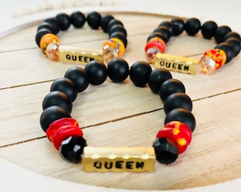 Authentieke Ghana Afrika kralen armbanden, Ghana kralen, Afrika Ghana kralen armbanden, uniseks kralenarmband, Made in Ghana kralen, voor vrouwen