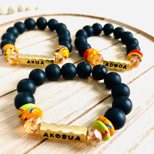 Authentic Ghana Africa Beads Bracelets, Ghana Beads, Africa Ghana bead Bracelets, Unisex beads Bracelet, Made in Ghana beads. image 1