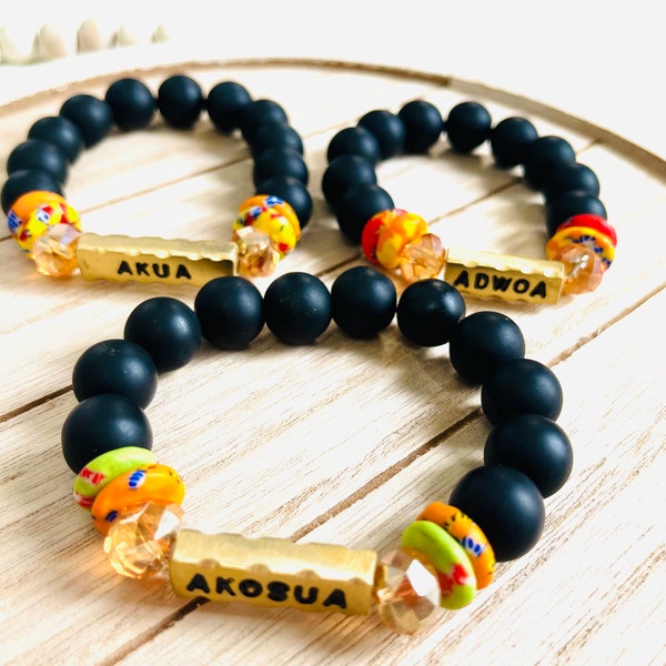 Authentic Ghana Africa Beads Bracelets, Ghana Beads, Africa Ghana bead Bracelets, Unisex beads Bracelet, Made in Ghana beads.