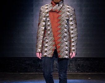 Afrikanische Kleidung, Ankara Herren Blazer, afrikanischer Anzug, Herren Blazer / Jacke, afrikanischer Herrenanzug / -blazer, afrikanische Mode, Herrenjacke