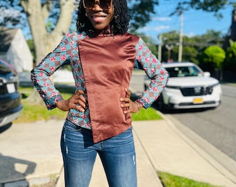 African Female Jacket; African Fabric, Ankara Spring Blazer; African Fabric Blazer, Winter Coat, African Winter Jacket; Christmas Sale