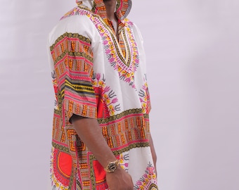 Abbigliamento africano, Dashiki nero per uomo, Camicie dashiki africane, Dashiki da uomo, Abbigliamento africano, Dashiki su misura da uomo, SALDI africani!