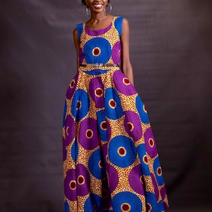 The Podot~Quistt Elegant Dress; African Dresses for women; African clothing for women; African Clothing; African Maxi skirts; ankara dress