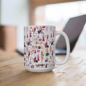 Whimsical Swiftey Mug, Gift for Friends, Birthday, Coffee Lover, Collector's Item, Pop Culture Decor image 1