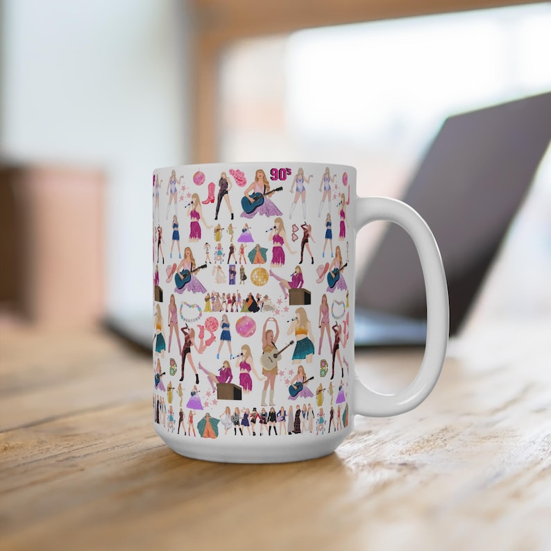 Whimsical Swiftey Mug, Gift for Friends, Birthday, Coffee Lover, Collector's Item, Pop Culture Decor image 1