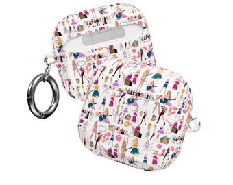 Colorful Swifttiy AirPod Case: Trendy Polycarbonate Cover with Carabiner