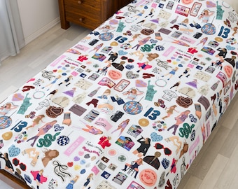 Colorful Velveteen Plush Blanket: Cozy Home Decor, Movie Nights