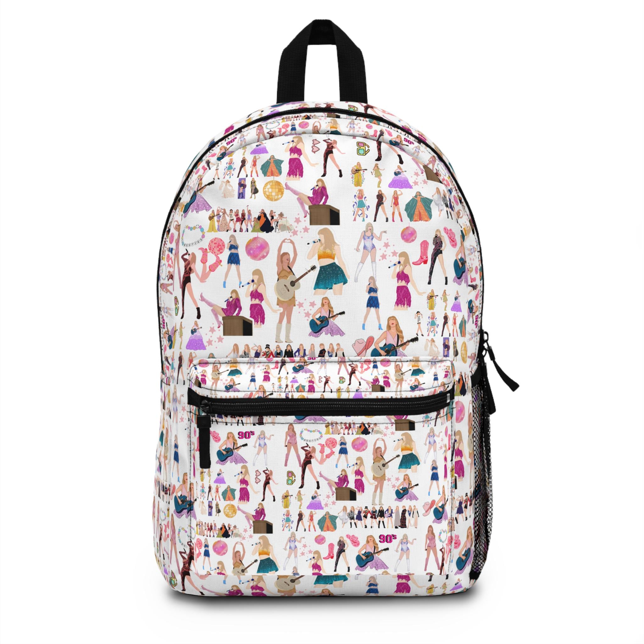 Taylor Swift Eras Tour Collage Backpack Multi Color Fan Merch Rucksack Bag eyJidWNrZXQiOiAid2hhdG5vdC1pbW  main image 3