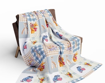 Eeyore and pooh Fleece Blanket