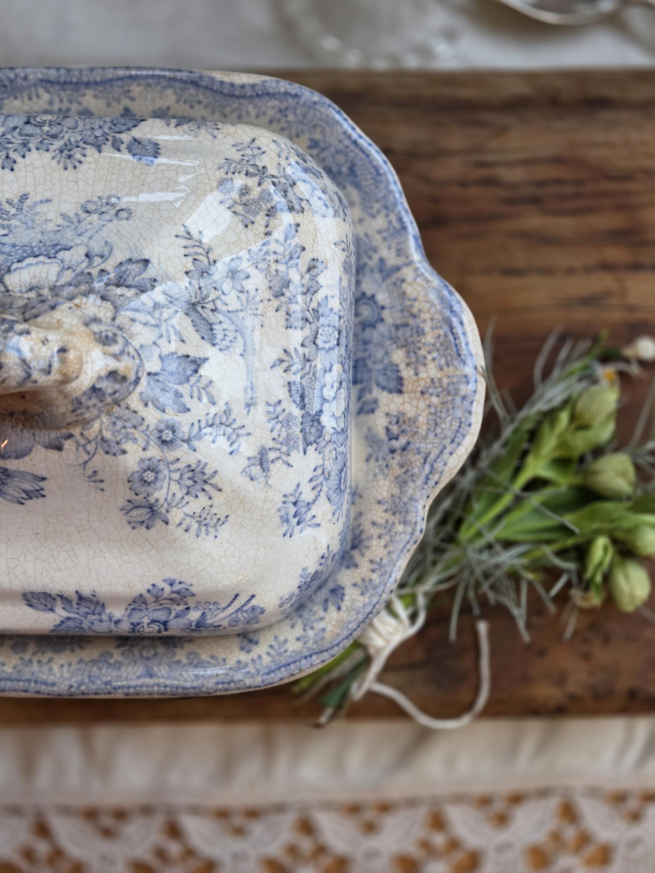 Antique blue asiatic - Etsy 日本