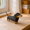 Wooden Dachshund Figurine – Sausage Dog Desk and Shelf Decor- Gift for him product logo