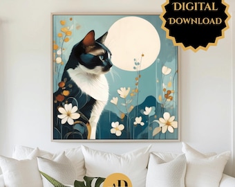 Cat Printable Wall Art (Digital Download)