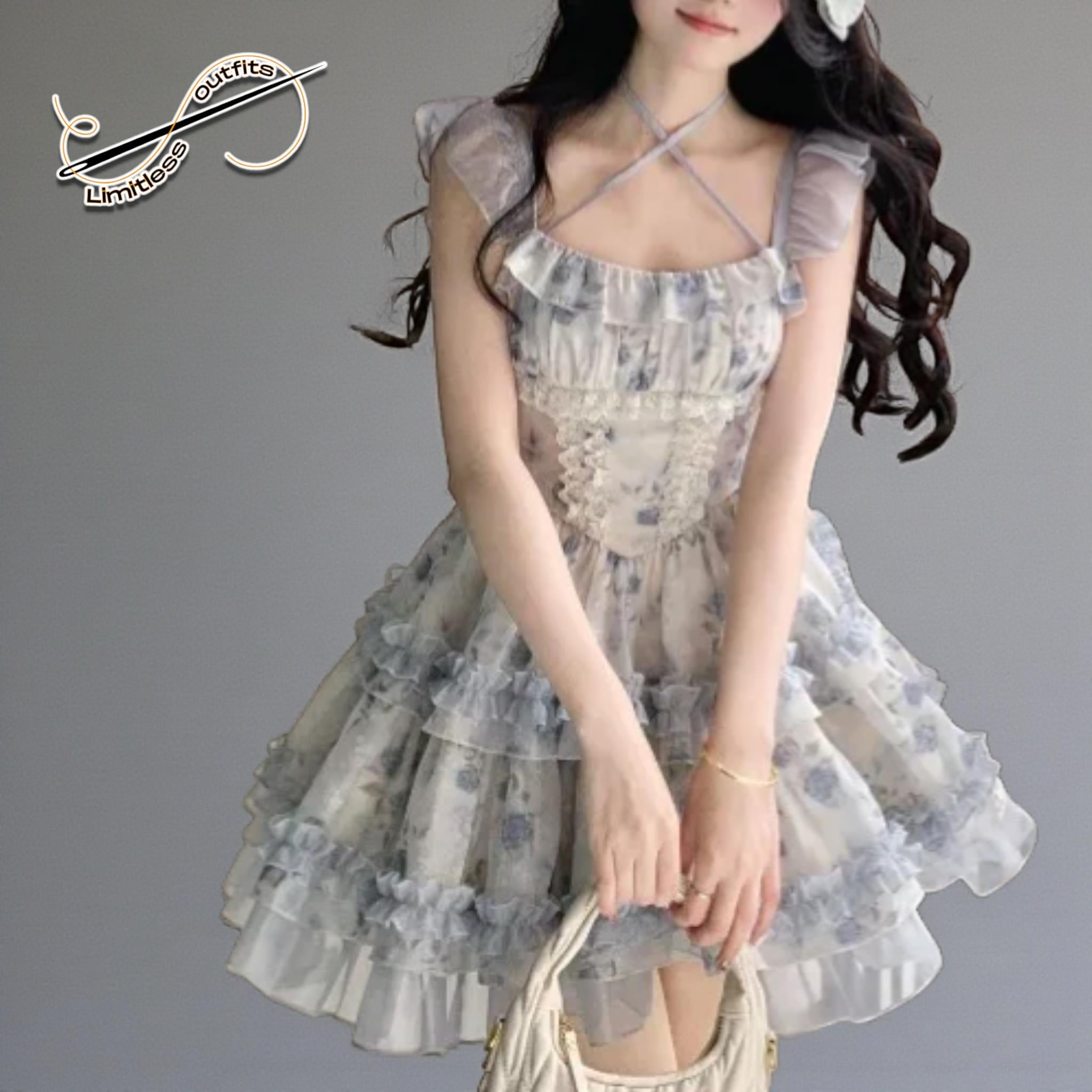 teen beach dress KJ | TWEEN | Tina Dress Cream/Black main image 1