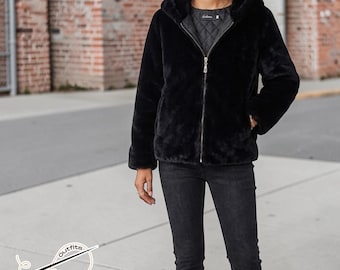 Oversized Plush Jacket | Casual Loose Hooded Coat | Streetwear Winter Chic Fashion