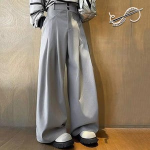 Silver Wide Leg Pants - Etsy