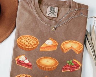 Comfort Colors Pumpkin Pie Shirt,Fall Shirt,Thanksgiving Gift,Thanksgiving Shirt,Thanksgiving tshirt for Women,Fall Apparel,Fall T-shirt