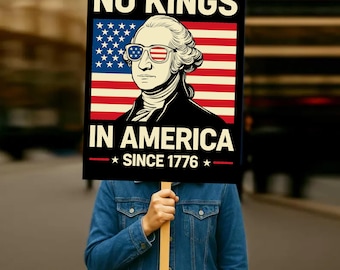 Widerstands-Protest-Zeichen, keine Könige in Amerika Poster
