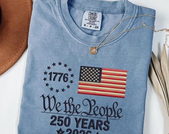 Camiseta del 250 aniversario de We the People, camiseta retro con la bandera de EE. UU.