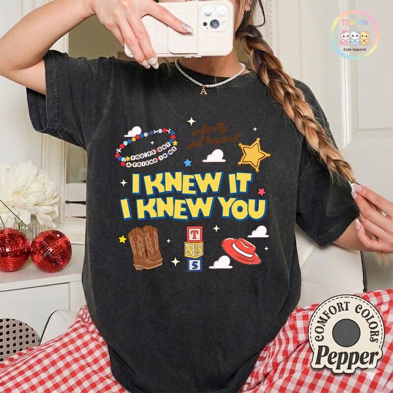 Retro I Knew It I Kwis You Were Turning 5 Shirt, TS en Toy Story 5-shirt, Disneyland TS Toy Story 5-verjaardag, Toy Story-verjaardagsshirt afbeelding 3