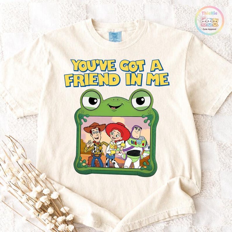 Comfortkleuren Toy Story 5-shirt, I Knew It I Knew You-shirt, lang leve TS-shirt, You've Got a Friend in Me-T-shirt, Toy Story 5-shirt afbeelding 1