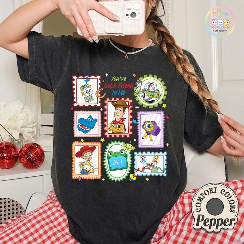 Comfort Colors Toy Story 5 Shirt, I Knew It I Knew You Shirt, TS and Toy Story 5 Shirt, Woody Buzz Lightyear Shirt, You've Got a Friend Tee image 3