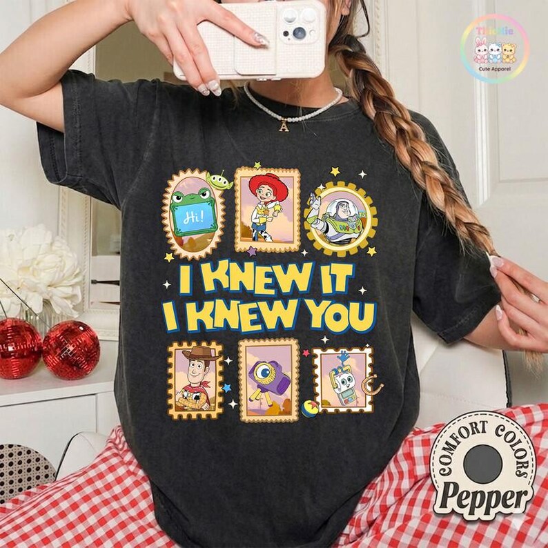 Comfort Colors Toy Story Shirt, I Knew It I Knew You Tee, TS and Toy Story 5 Tee, Woody Buzz Lightyear Shirt, You've Got a Friend Tee image 3