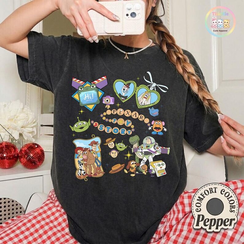 Comfort Colors I Knew It I Knew You Shirt, Disneyland Pixar TS Toy Story 5 Shirt, Toy Story Woody Buzz Lightyear Tee, Toy Story 5 Shirt image 3