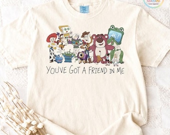 Shirt Toy Story 5 comfortkleuren, shirt I Knew It I Knew You, TS Toy Story 5 T-shirt, shirt comfortkleuren You've Got a Friend in Me