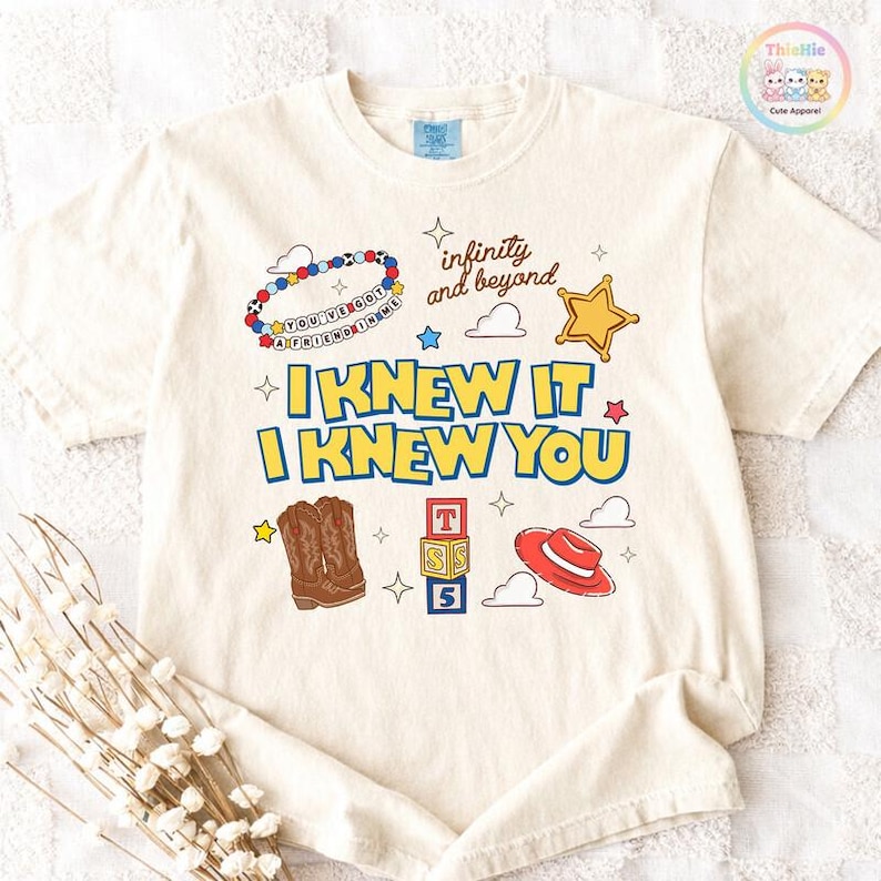 Retro I Knew It I Kwis You Were Turning 5 Shirt, TS en Toy Story 5-shirt, Disneyland TS Toy Story 5-verjaardag, Toy Story-verjaardagsshirt afbeelding 1