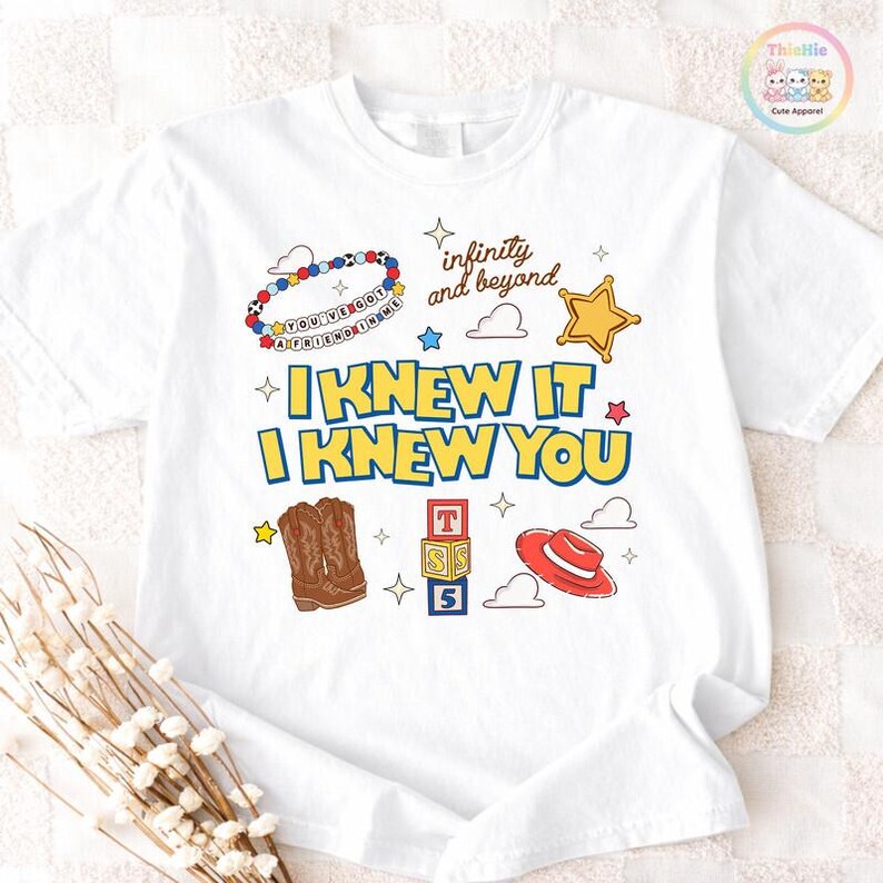 Retro I Knew It I Kwis You Were Turning 5 Shirt, TS en Toy Story 5-shirt, Disneyland TS Toy Story 5-verjaardag, Toy Story-verjaardagsshirt afbeelding 4